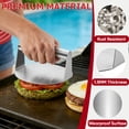 thumbnail image 2 of Walchoice Smash Burger Press, Stainless Steel Hamburger Smasher Tool for Griddle, 5.5” Round Flat Edge Grill Press for BBQ, Outdoor Cooking Indoor & Outdoor, 2 of 7
