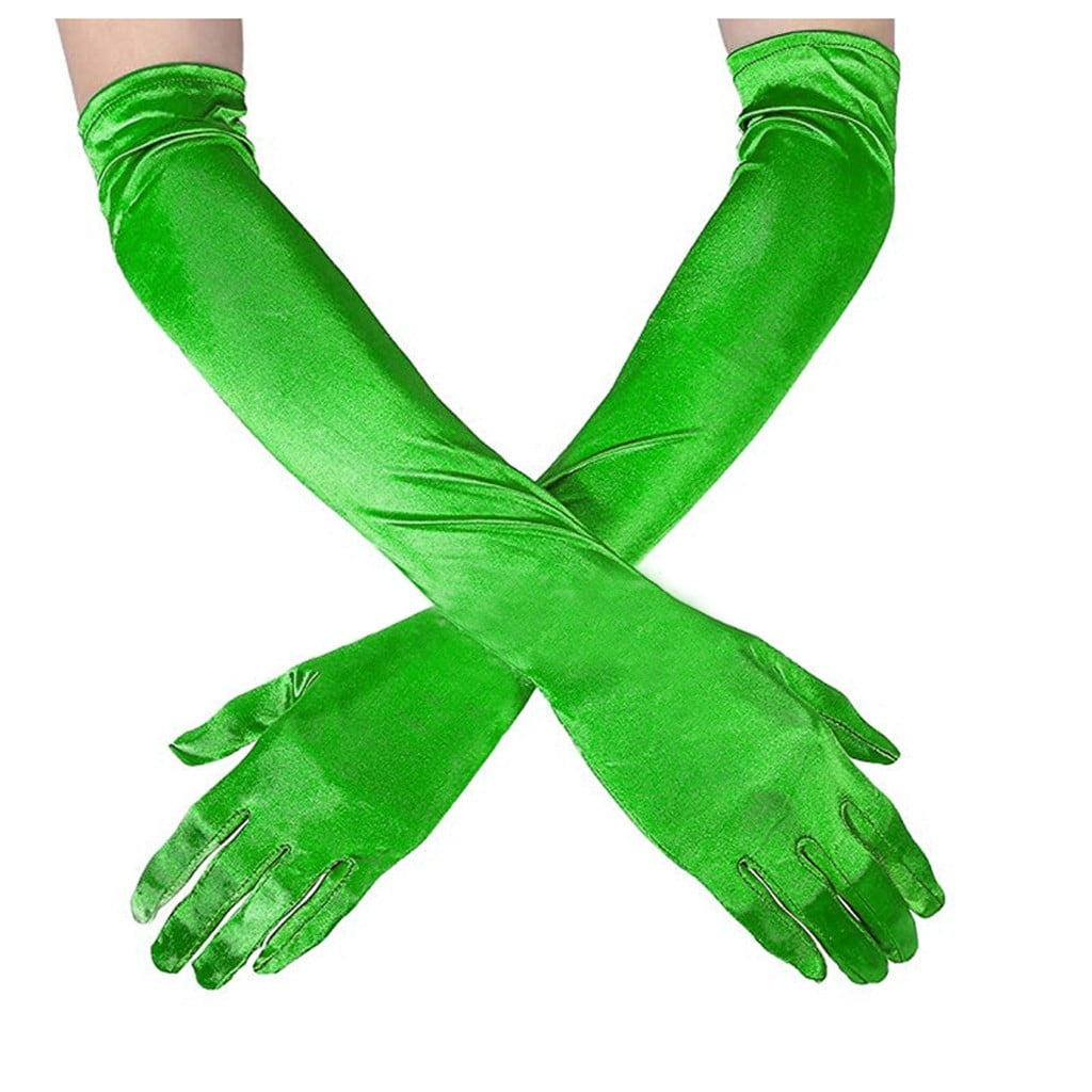 KSCYKKKD Gloves Adult Women Cosplay Gloves Long Sexy Evening Performance Wedding Dress Gloves