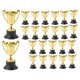 thumbnail image 2 of 24 piezas de trofeos de premio en miniatura dorados, premios de plástico para decoración, premios de jardín de infantes, trofeo con B, 2 of 3