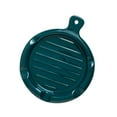 thumbnail image 1 of Shangren Ceramic Spoon Holder Dessert Plate Spoon Rest for Spatula Counter Countertop Dark Green, 1 of 8
