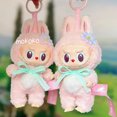 thumbnail image 4 of Labubu Merlion Singapore limited Milan Labubu pink mokoko 1st Fall In Wild The Monsters Macaron Vinyl toys Lisa series completas, 4 of 5