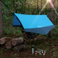 thumbnail image 7 of VILLEY Waterproof Hammock Tent Rain Fly, Octagonal Camping Tarp, Sun Shelter for Camping, Backpacking, Hiking, Accessory Includes Stakes, Ropes and Carry Bag (Blue), 7 of 7