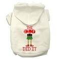 thumbnail image 5 of Christmas Pet Dog  Cat Hoodie Screen Printed, "The Elf Did It", 5 of 11