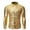 Gold, variant on Patlollav Autumn Shirts Mens Lapel Cool Sequined Hot Stamping Process Dance Shirt