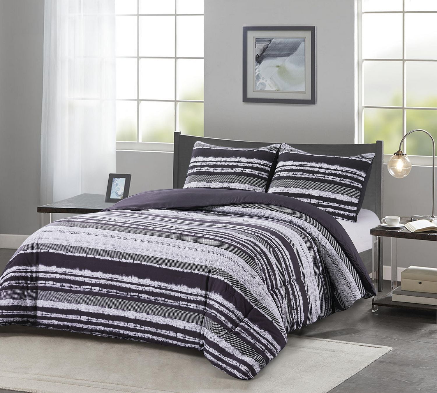 Chaps Plaid Midweight Comforter Set, Double/Queen