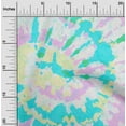 thumbnail image 2 of oneOone Polyester Spandex Turquoise Blue Fabric Asian Tie & Dye Sewing Material Print Fabric By The Yard 56 Inch Wide, 2 of 5
