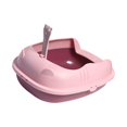 thumbnail image 3 of Cat Bedpan Semi Cerrado Sandbox Kitten Litter Pan, Pet Litter Tray Zulema  Bandeja de arena para gatos, 3 of 8