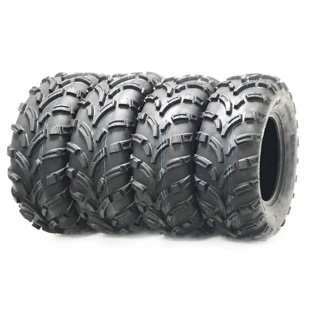 Set of 4 WANDA ATV UTV Tires 26x812 Front & 25x1012 Rear 6PR Mud