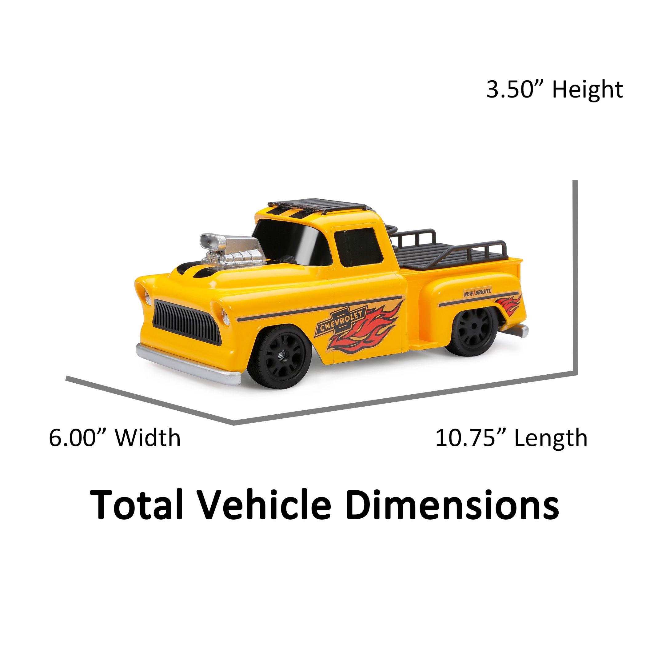 New Bright (1:16) Remote Control Road Rally Battery Truck/Car Chevy Vs Mustang Race Set 1626UTP Child