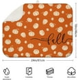 thumbnail image 2 of Fall Dish Drying Mat for Kitchen Counter,Orange Autumn Pumpkin Maple Leaf Pattern Microfiber Drying Mat,Washable Absorbent Countertop Harvest Thanksgiving Dish Mat Drain Mat,18x24 Inch, 2 of 7