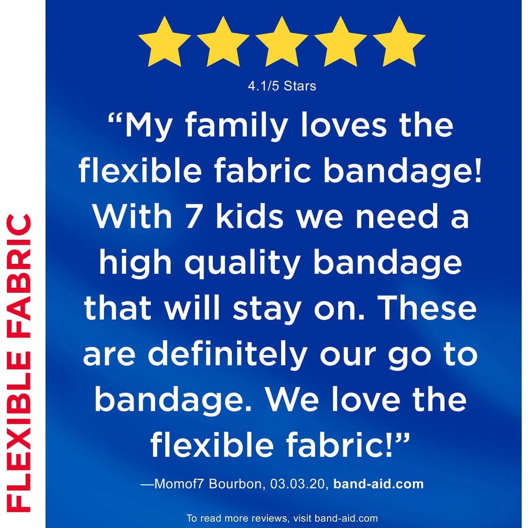 Band-aid Flexible Fabric adhsve Bandages - 1" - 1200/carton - 100 Per Box - Beige - Fabric