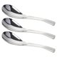 thumbnail image 1 of 3pcs Stainless Steel Spoon Meal Spoon Soup Spoon Rice Spoon Thickening Spoon Tableware Food Serving Spoons (Small Size), 1 of 3