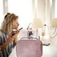 thumbnail image 5 of Bolsa de maquillaje, organizador de maquillaje de viaje, bolsas para brochas de maquillaje, color rosa, 5 of 6