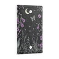 thumbnail image 2 of Yayeee Blank Wall Plate Cover 1-Gang 4.5"x2.7" Home Unused Decorative Outlet, Gothic Floral Print, 2 of 7