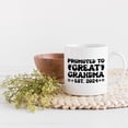 thumbnail image 2 of Promoted to Great Grandma Est. 2024, Baby Shower Party, New Grandmother, White 11oz Ceramic Mug, 2 of 5