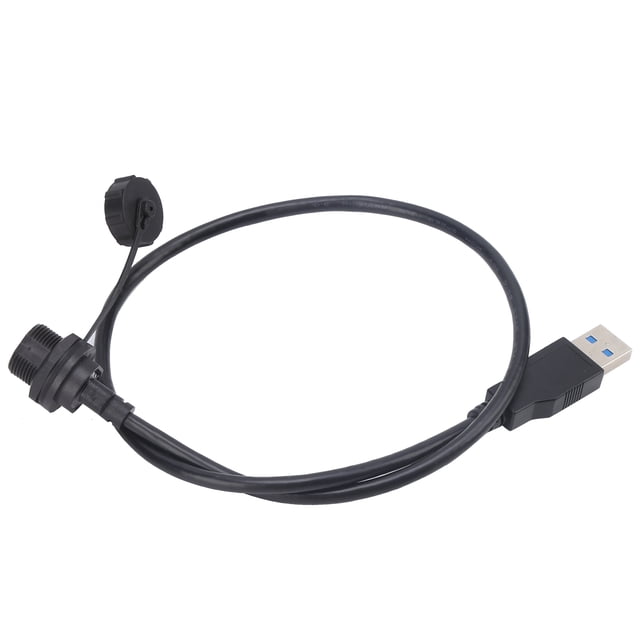 Toma de corriente impermeable, conector USB impermeable tipo C, conector de montaje en panel con cable impermeable, integración perfecta