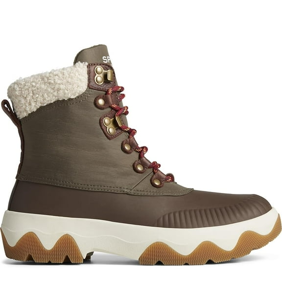 Sperry Women's Acadia Snow Boot, Olive, 5