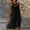 Black, variant on ZZwxWA Womens Summer Linen Sleeveless Sun Dress Spaghetti Strap Hollow Casual Loose Flowy Beach Shift Tunic Dress 2025 Holiday Gift