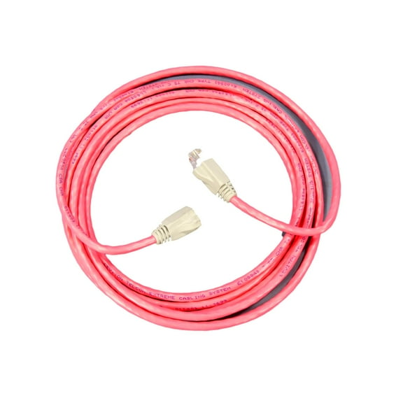 Leviton Red Cat 6 10 ft Ethernet LAN Patch Cord Network Cable Booted Cat6 62455-10R