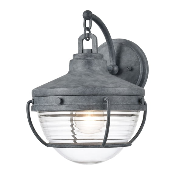 Elk Home 9-Inch Wide Outdoor Eastport Wall Sconce, Aged Zinc