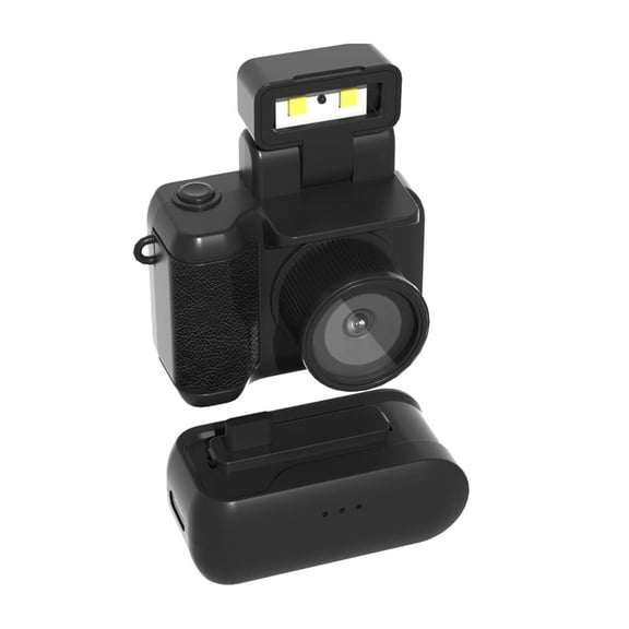 Bearachild Mini cámara con función de flash de pantalla y 6 filtros para una cámara portátil con imágenes claras y delicadas Electrónica Viene con una base