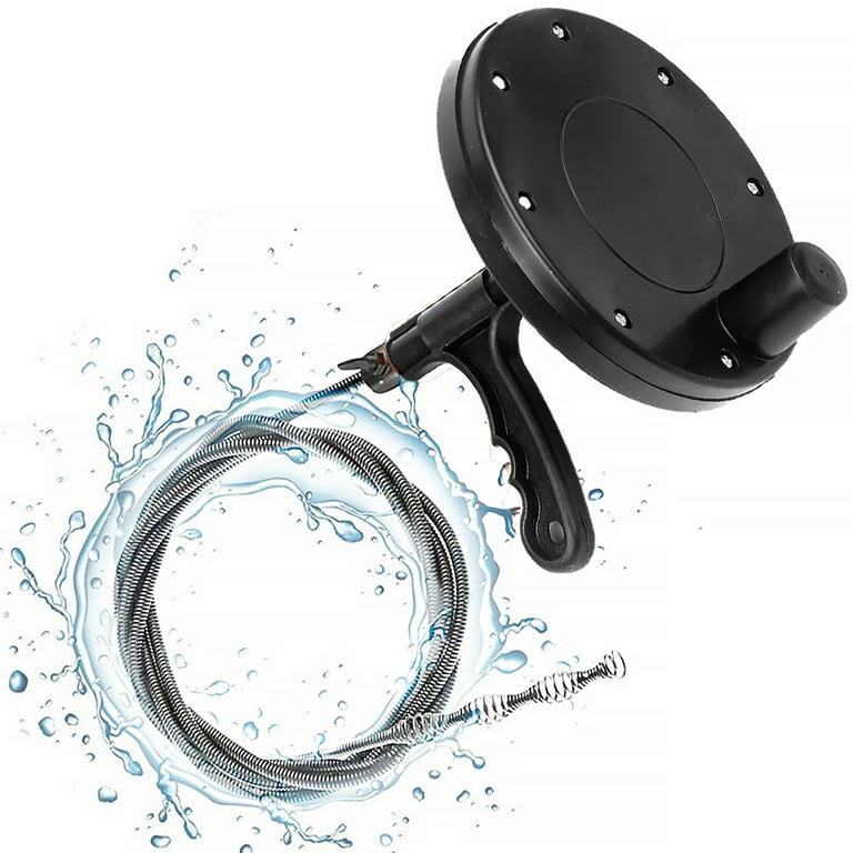 Home maintenance clogged shower drain plumber auger by froggy snake 