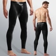 thumbnail image 2 of Pantalones de otoño para hombre, leggings elásticos de moda con bolsillos ajustados, pantalones cálidos básicos para otoño e invierno para jóvenes, 2 of 3