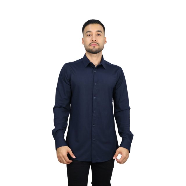 Camisa Platini MX071 Azul Marino Para Hombre 1 Pz