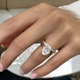 thumbnail image 5 of Diiro Oval Cut Solitaire Engagement Ring Set for Women with Matching Wedding Band, 10K/14K/18K Solid Yellow Gold, 2 Piece Moissanite Diamond Bridal Set, 5 of 8