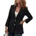 thumbnail image 2 of Casual Blazers for Women 2025 Long Sleeve Notch Lapel Collar Single Business Casual Work Office Jacket, 2 of 7