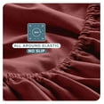 thumbnail image 6 of Full XL Sheet Set - Luxury 1800 Ultra-Soft Microfiber Full Extra Long Sheets - Double Brushed - Deep Pockets - Easy Fit - 4 Piece Set - Bed Sheets (Full XL, Heathered Rose), 6 of 8
