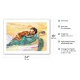 thumbnail image 2 of The Turtle Nap (Ko Ka Honu Hiamoe Iki) - Hawaiian Child - From an Original Watercolor Painting by Janet Stewart - Fine Art Matte Paper Print (Unframed) 18x24in, 2 of 4