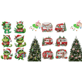 thumbnail image 1 of (BD043) Adornos Navideños Adornos Acrílicos para Árboles Navidad Con Puntos Brillantes Gatito Navideño 6 Piezas (diamante Forma Especial Un Lado), 1 of 5