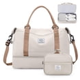 thumbnail image 1 of Bolsa de fin de semana SYCNB para mujer con compartimento para zapatos y artículos de tocador, 1 of 9