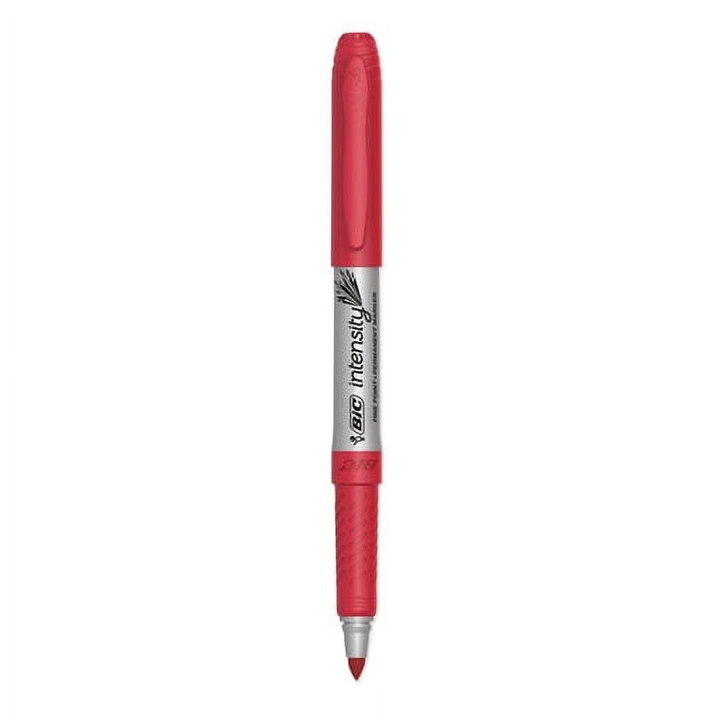 Intensity Fine Tip Permanent Marker, Fine Bullet Tip, Rambunctious Red, Dozen | Bundle of 10 Dozen