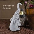 thumbnail image 3 of Xirurus Solar Elephant Garden Lantern – Mother & Toddler Resin Statue with Energy‑Saving Light, Weather‑Resistant Outdoor Decor, 3 of 9
