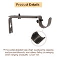thumbnail image 4 of 3Pack Curtain Rod Brackets, Hanging Rod Holders for Home Office, Brown, 4 of 7
