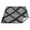 Black White Plaid, variant on Outdoor Blanket For Camping Water Proof Quilted Picnic Mat 78'x78' Blue Brown