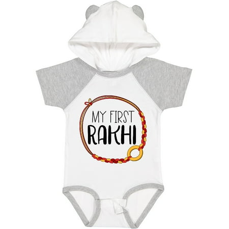 

Inktastic My 1st Rakhi Bracelet Raksha Bandhan Red and Gold Bracelet Gift Baby Boy or Baby Girl Bodysuit