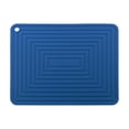 thumbnail image 1 of Alfombrilla de silicona para platos, soporte para calientes a prueba de agua, aislamiento térmico 45x40cm de secado de utensilios , Navy blue BLESIY Almohadilla de drenaje de silicona, 1 of 3