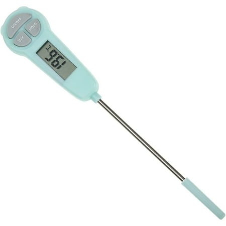 

PEACNNG Digital Food Meat Candy Instant Read Backlit Probe for Kitchen BBQ Oven Smokers Green 30℃~300℃