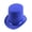 Height 20cm blueO, variant on Yihuala Western Top Hat Wide Brim Fedora Hat for Boyfriend Top Hat Short Brim Magician Costume for Outdoor Gatherings