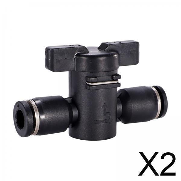 2 Válvulas De Bola Buc, Portátiles, Sin Fugas, Para Control De Flujo De Aire, Para Accesorios De Tubo De PU, BUC, 4 Mm