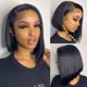 thumbnail image 4 of Bob Wig Human Hair 13X4 Lace Frontal Bob Wigs For Black Women Human Hair Glueless Straight Bob Lace Front Wig Natural Color Wigs, 4 of 7