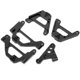 thumbnail image 5 of Soporte de amortiguador delantero y trasero de aleación de aluminio, apto para coche SCX10 III 1:10 RC, color negro, 5 of 10