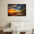 thumbnail image 2 of Elephant Stock Punta Cana Beach Sunrise Wall Art - Horizontal Canvas Wall Art - Living Room Wall Decor - Beach Canvas - Orange And Blue Decor - 39" x 26", 2 of 8
