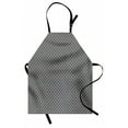 thumbnail image 1 of Doodle Apron Ornamental Scribble Spots Hand Drawn Style Little Spots Spirals Abstract, Unisex Kitchen Bib Apron with Adjustable Neck for Cooking Baking Gardening, Grey White Mustard, by Ambesonne, 1 of 3