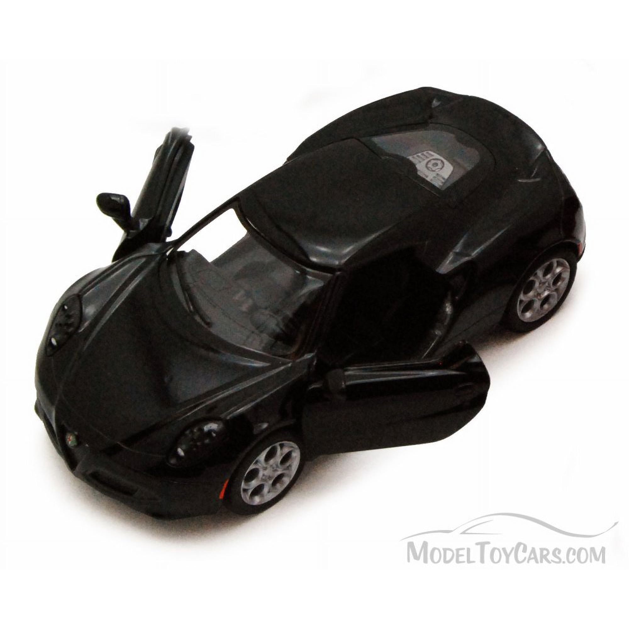 2013 Alfa Romeo 4C, Black - Kinsmart 5366D - 1/32 scale Diecast Model Toy Car