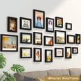 thumbnail image 2 of 14/19 piezas de marcos de fotos para cuadros, marco de fotos de pared, marco de madera para colgar en la pared, decoración de fotos, boda, fiesta, decoración del hogar, 2 of 5