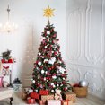 thumbnail image 4 of Roylvan Christmas Tree Topper with Remote Control, 60 LED Hexagonal Star Decorative Light, 8 Light Modes & 4 Brightness, Gold, 4 of 10
